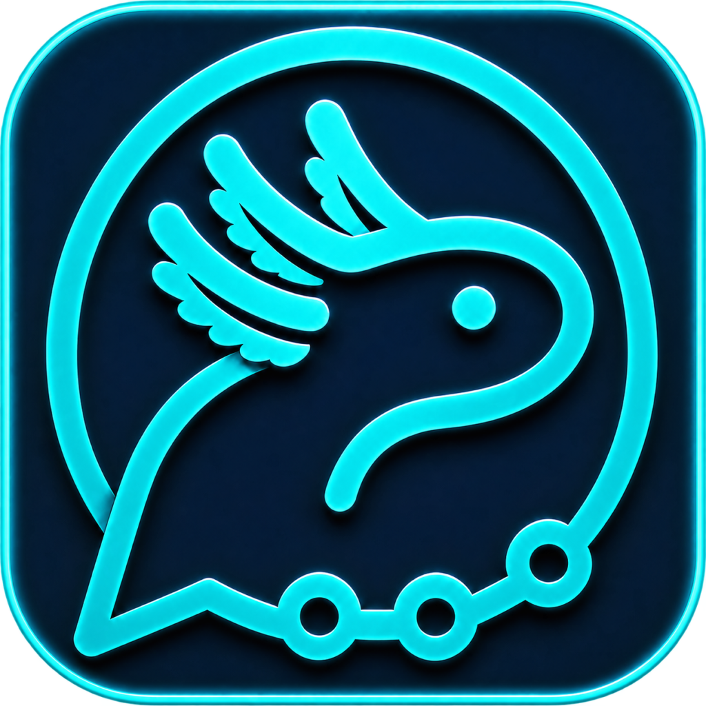 Numtix Logo in Cyan für die interne Kommunikationssoftware